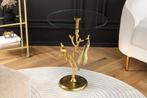 Ronde bijzettafel WILDLIFE PEACOCK 60cm goud Metalen Peacock, Huis en Inrichting, Ophalen of Verzenden, Nieuw
