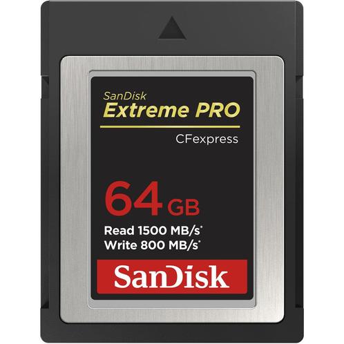 Sandisk CFexpress Extreme Pro 64GB 1500 / 800MB/s type B, Audio, Tv en Foto, Fotografie | Geheugenkaarten, Overige typen, Nieuw