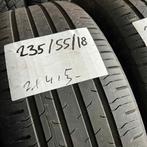 2 x Continental EcoContact 6 235-55-18 Zomerbanden 4,5mm, 18 inch, Gebruikt, Ophalen of Verzenden, 235 mm