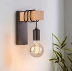 Retro Houten Wandlamp – Industriële E27 LED Muurlicht, Huis en Inrichting, Lampen | Wandlampen, Verzenden, Nieuw