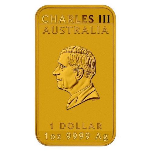 Australië. 1 Dollar 2024 1 oz Australia Silver Rectangle, Postzegels en Munten, Edelmetalen en Baren