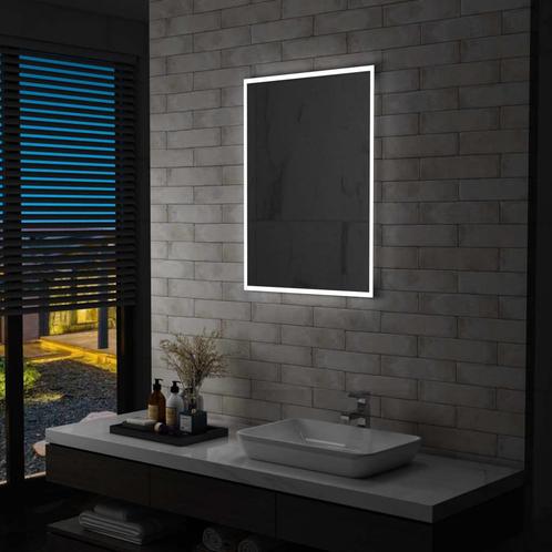 vidaXL Badkamerspiegel LED 60x80 cm, Huis en Inrichting, Woonaccessoires | Spiegels, Nieuw, Verzenden