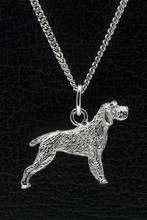 Zilveren Spinone ketting hanger - groot, Verzenden, Nieuw