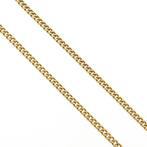 Gouden gourmetschakel ketting | 51,5 cm (gourmet ketting), Ophalen of Verzenden, Gebruikt, Overige kleuren, Goud