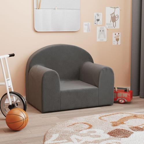 Kinderbank Pluche Antraciet | Retourdeal | 35% Korting, Kinderen en Baby's, Kinderkamer | Overige Meubels, Nieuw, Overige typen