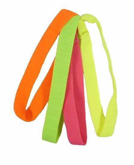 Haarband Elastiek Sport Neon Groen Roze Oranje Geel, Sieraden, Tassen en Uiterlijk, Uiterlijk | Haarverzorging