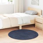 vidaXL Hoogpolig vloerkleed NAVARRA 100x100 cm polyester, Verzenden, Nieuw, Blauw