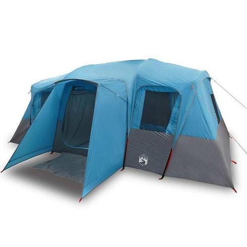 Tunneltent 16-persoons Blauw | retourdeal | 55% Korting!, Caravans en Kamperen, Tenten, meer dan 6, Nieuw, Ophalen of Verzenden