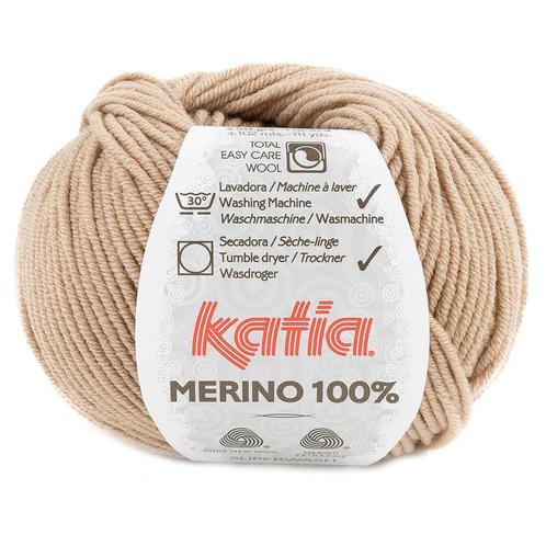 Katia Concept Merino 100% - 82 donkerbeige - Wol Garen, Hobby en Vrije tijd, Breien en Haken, Ophalen of Verzenden