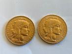 Frankrijk. 20 Francs 1911 Marianne (2 munten)