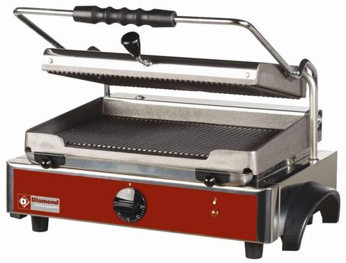 Enkele Contactgrill Geribbeld-Geribbeld HorecaTraders, Zakelijke goederen, Horeca | Keukenapparatuur, Verzenden