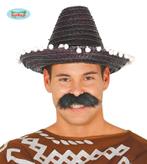 Mexicaanse sombrero zwart 33cm, Hobby en Vrije tijd, Feestartikelen, Ophalen of Verzenden, Nieuw