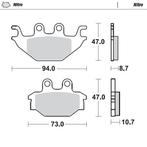 Moto Master Sintered Metal voor of Achter remblokken Nitro 0, Motoren, Ophalen of Verzenden, Nieuw
