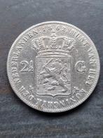 Nederland. Willem III. 2 1/2 Gulden 1862 type b (Zonder, Postzegels en Munten, Munten | Nederland