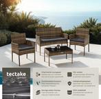 Tweedekans | tectake® - Wicker tuinset Palese - Zitgroep, Tuin en Terras, Tuinsets en Loungesets, Ophalen of Verzenden, Zo goed als nieuw