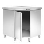 GGM Gastro | RVS hoekwerkkast PREMIUM met | ESK108, Verzenden, Nieuw in verpakking, Meubilair