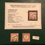 Duitse Rijk 1872 - 3 Kreuzer met verschillende perforaties, Postzegels en Munten, Postzegels | Europa | Duitsland, Gestempeld