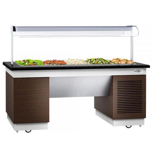 GGM Gastro | Koud buffet toonbank DUBLIN - 2000mm - met |, Witgoed en Apparatuur, Koelkasten en IJskasten, 140 tot 160 cm, Verzenden