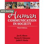 Human Communication in Society 9780205029389 Alberts Jess, Boeken, Verzenden, Gelezen, Alberts Jess