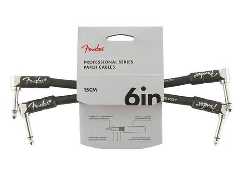 Fender Professional Series Patch kabel 15cm haakse jacks 2 s, Muziek en Instrumenten, Kabels en Stekkers, Verzenden