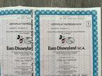 Disney - Euro Disneyland - 3 - Certificat Représentatif Euro, Nieuw