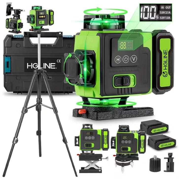 Kruislijner met statief - Zelfnivellerend - Bouwlaser - Lase, Doe-het-zelf en Verbouw, Gereedschap | Overige machines, Nieuw, Verzenden
