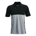 Under Armour Performance Blocked Polo-Black Steel