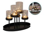 Kandelaar voor 5 kaarsen 25 x 15 x 20 cm - zwart, Huis en Inrichting, Woonaccessoires | Kandelaars en Kaarsen, Verzenden, Nieuw