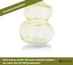 Coco Maison Runa vaas H13,5cm - Geel, Ophalen of Verzenden, Nieuw, Overige materialen