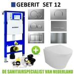 Geberit UP320 Toiletset set12 Wiesbaden Vesta 52 cm met, Doe-het-zelf en Verbouw, Sanitair, Nieuw, Overige typen, Ophalen of Verzenden