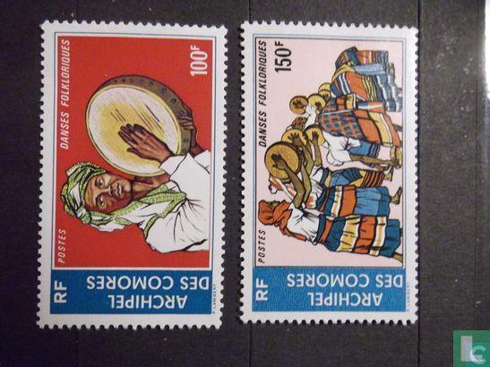 Comoren - Volksdansen - 1975, Postzegels en Munten, Postzegels | Afrika, Postfris, Verzenden