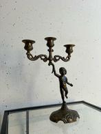 Kandelaar Antieke Elegante Drie-arms Kandelaar met Putto -, Antiek en Kunst