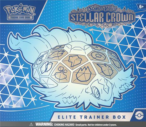 Pokémon TCG Scarlet & Violet Stellar Crown-Elite Trainer Box, Hobby en Vrije tijd, Verzamelkaartspellen | Overige, Nieuw, Ophalen of Verzenden