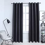 vidaXL Gordijnen verduisterend met ringen 2 st 140x225 cm, Huis en Inrichting, Stoffering | Gordijnen en Lamellen, Verzenden, Nieuw