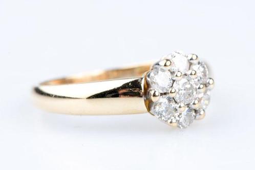 Ring - 18 karaat Geel goud - 0.35ct. tw. Diamant, Sieraden, Tassen en Uiterlijk, Ringen