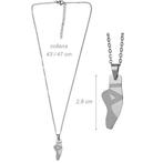 Alista Ketting met Stalen Ballerina Spitzen Hanger, Verzenden, Nieuw
