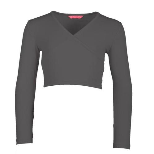 Cross-over Balletvestje Lange Mouwen PK2055 Zwart, Sport en Fitness, Ballet, Verzenden
