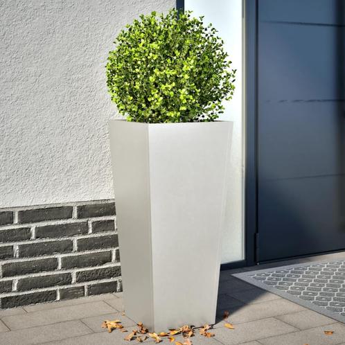vidaXL Plantenbakken 2 st 35x35x75 cm roestvrij staal, Tuin en Terras, Bloembakken en Plantenbakken, Nieuw, Metaal, Verzenden