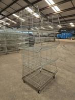 Set van 4 draadmanden 95x77x50cm op wielen, gebruikt, Zakelijke goederen, Kantoor en Winkelinrichting | Winkel en Inventaris, Ophalen of Verzenden