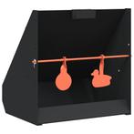 vidaXL Kogelvanger Zwart 31 x 23 x 31.5 cm Staal, Sport en Fitness, Schietsport-accessoires, Verzenden, Nieuw