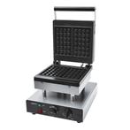GGM Gastro | Wafelijzer - Enkel - Handmatig - 2 kW - Vorm: 2, Verzenden, Nieuw in verpakking, Overige typen