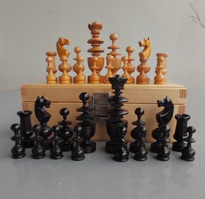 Regency - Schaakspel - Elegante in bosso con scacchiera in, Antiek en Kunst, Curiosa en Brocante