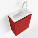 MONDIAZ TURE 40cm toiletmeubel fire. EDEN wastafel talc, Ophalen of Verzenden, Nieuw, Bad