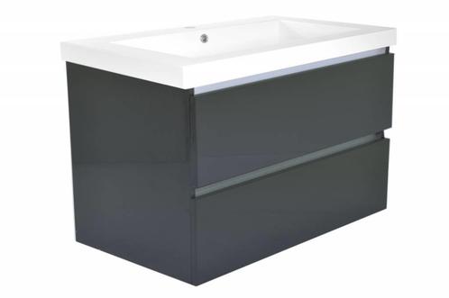 Wiesbaden Vision kunstmarmer wastafel 1 kraangat 100x46 wit, Doe-het-zelf en Verbouw, Sanitair, Ophalen of Verzenden