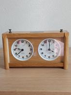 Vintage schaakklok H. Koopman - Schaakspel - Hout