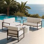 Tuin-loungeset Comosa voor 5 personen, XXL kussens - bruin /, Tuin en Terras, Tuinsets en Loungesets, Verzenden, Nieuw