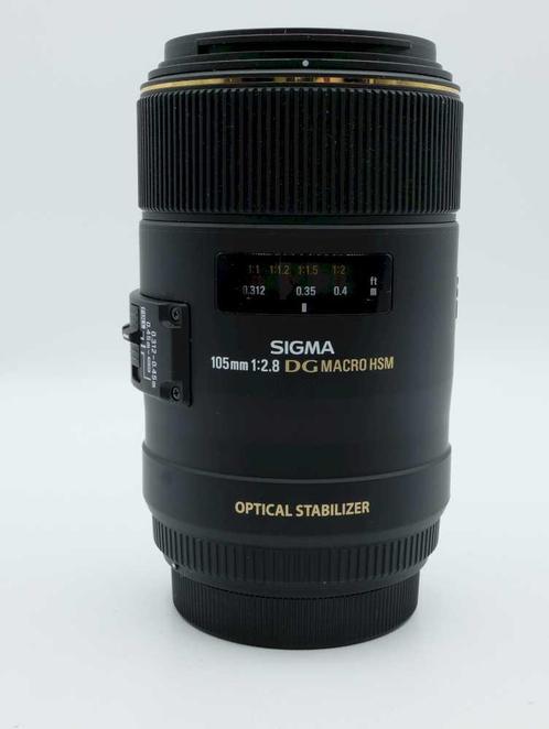 Sigma 105mm f/2.8 EX DG Macro OS HSM Canon OCASION (499), Audio, Tv en Foto, Fotografie | Lenzen en Objectieven, Zo goed als nieuw