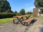 Picknicktafel Douglas en Staal - bezorging gratis en snel, Tuin en Terras, Verzenden, Nieuw, Hout