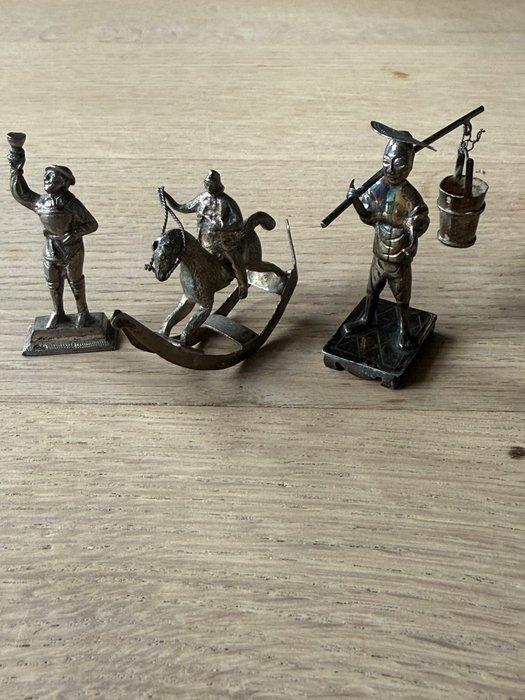 Beeldje (3) - Zilver, Antiek en Kunst, Curiosa en Brocante