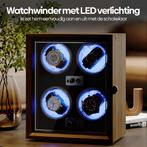 Watchwinder - Horloge doos - Horloge winder - Bruin - Olvy, Verzenden, Zo goed als nieuw
